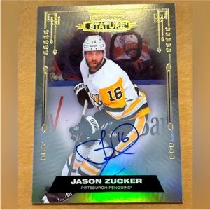 Jason Zucker 2021/22 Upperdeck Pittsburgh Penguins Autograph Hockey Card